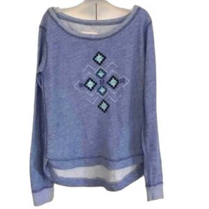 Hollister HCO Sweatshirt XS / S Relaxed Crewneck Pullover Sweater Blue MINT!